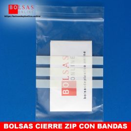 bolsas con autocierre zip y bandas para escribir