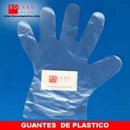 guantes de plástico