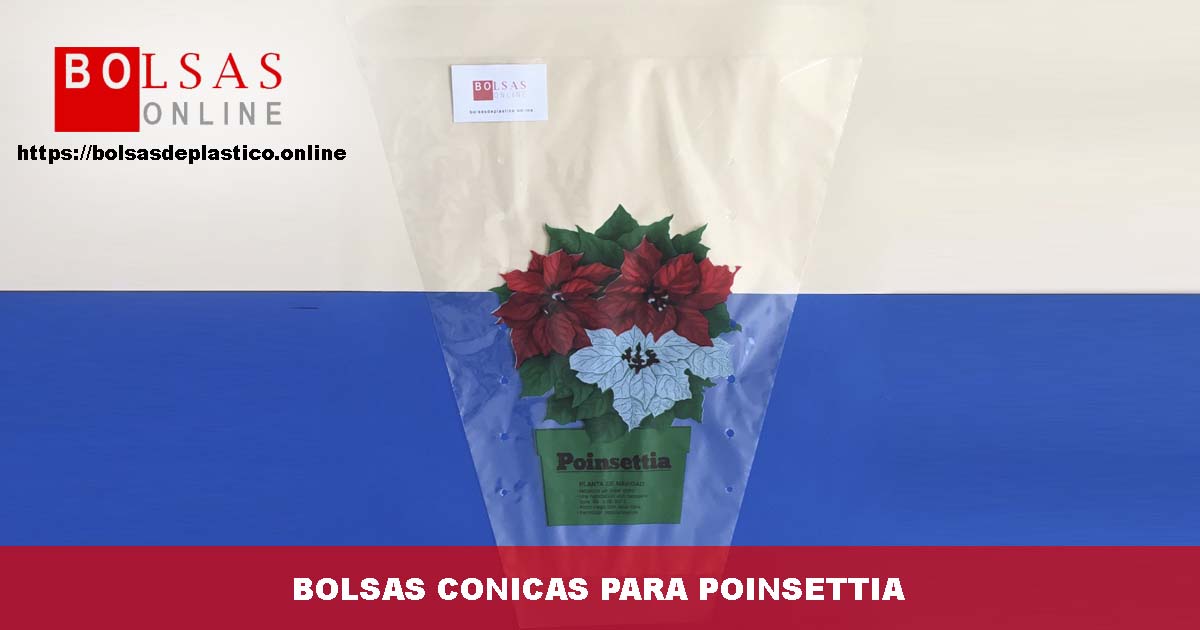 Bolsas de plástico para plantas de Navidad o Poinsettia