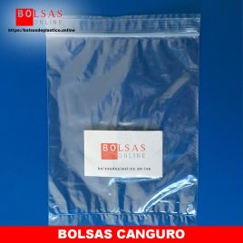 bolsas canguro con cierre zip