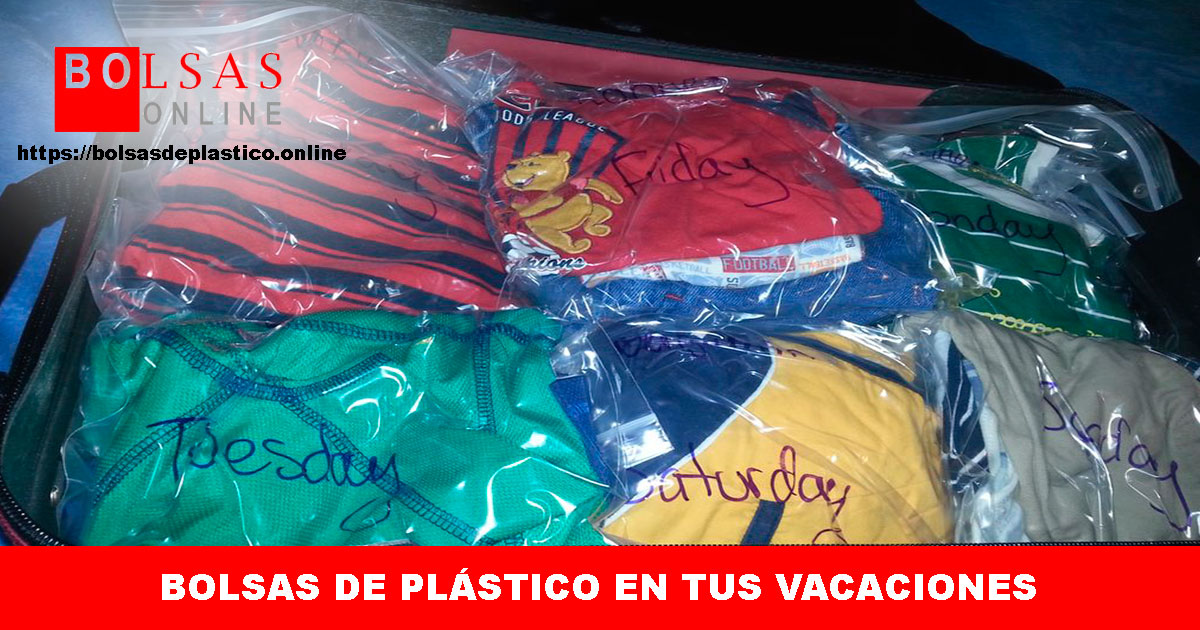 Bolsas de plástico en tus vacaciones