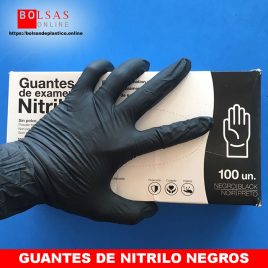 Guantes de nitrilo negros
