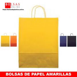 Bolsas de papel amarillas