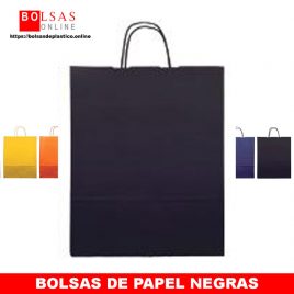 Bolsas de papel negras