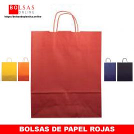 Bolsas de papel rojas