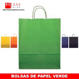 Bolsas de papel verde