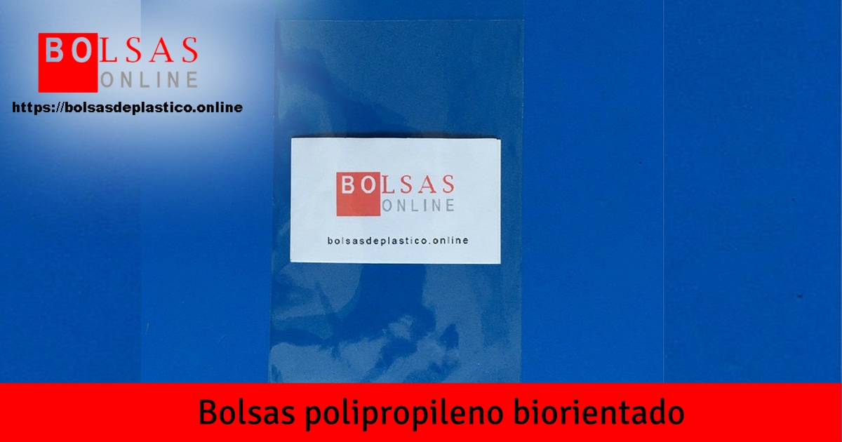 Bolsas de polipropileno biorentado