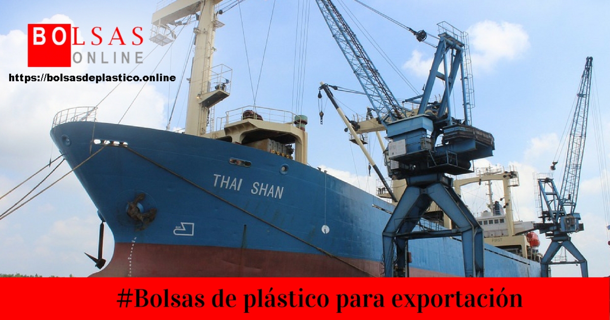 Bolsas de plástico para exportación