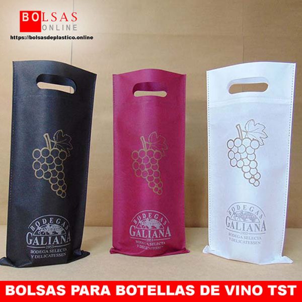 Bolsas para botellas de vino impresas