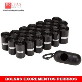 Bolsas para excrementos de perro con dispensador y clip para correa (300 bolsas)
