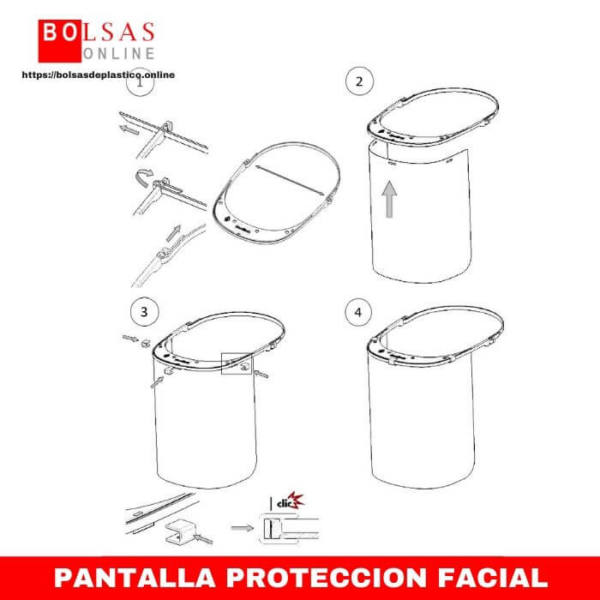 PANTALLA PROTECCIÓN FACIAL instrucciones