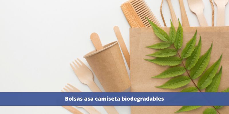 Bolsas asa camiseta biodegradables