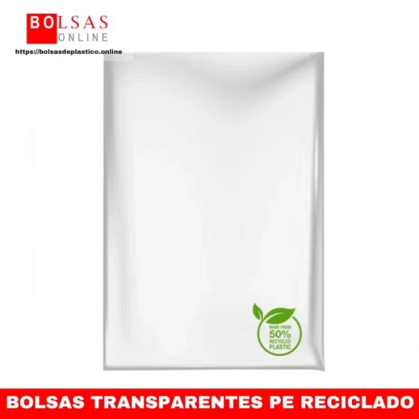 bolsas transparentes de polietileno reciclado