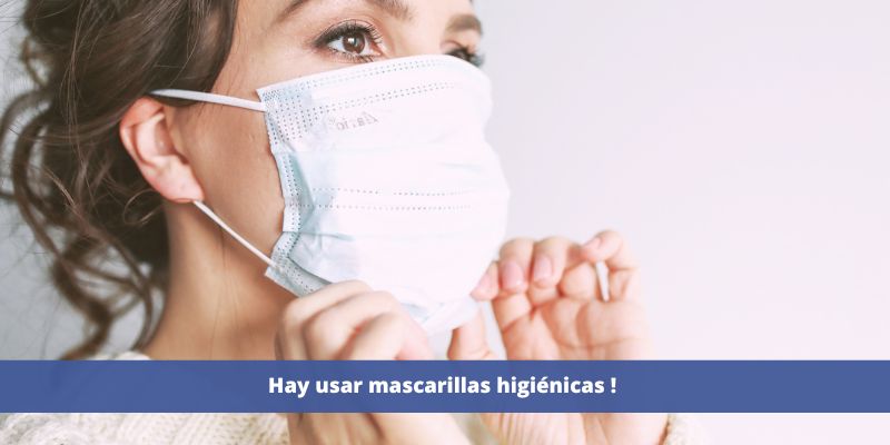 usar mascarillas higiénicas