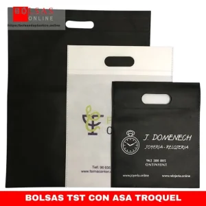 Bolsas TST con asa troquel.