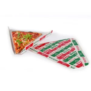 triángulo de cartón para pizza