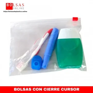 Bolsas de polietileno con cierre cursor.