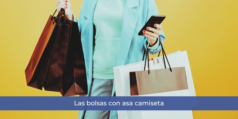 Las bolsas con asa camiseta