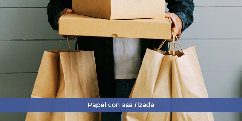 papel con asa rizada
