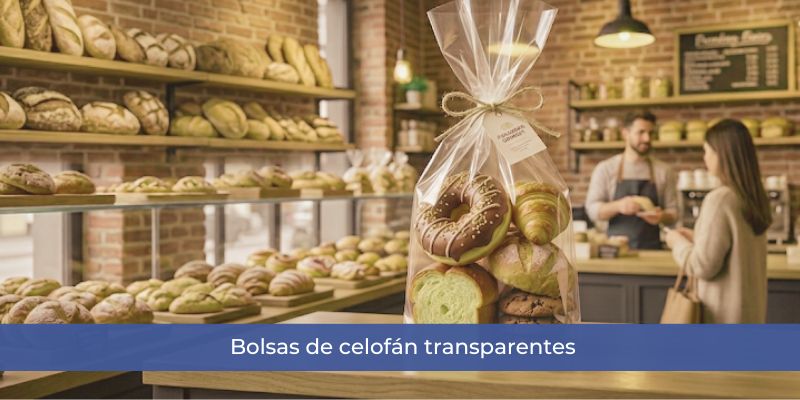 bolsas de celofán transparentes